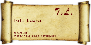 Tell Laura névjegykártya